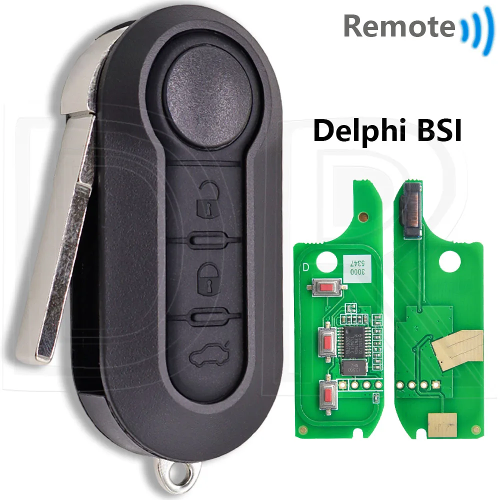 Great ID46 PCF7946 433MHz Car Remote Key For Fiat 500 Punto Panda Bravo Delphi 500L Ducato Citroen Jumper Peugeot Boxer Marelli image 3