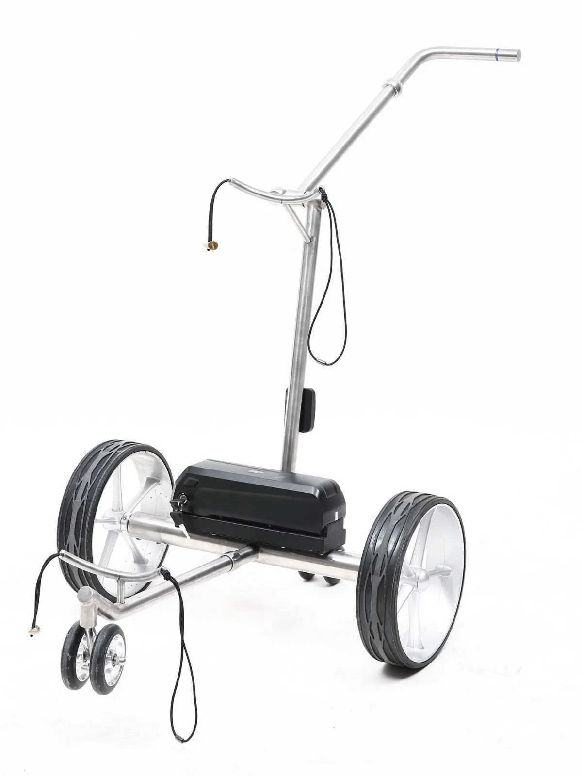 Golf intelligent follow-up cart with three wheels foldable 304 stainless steel