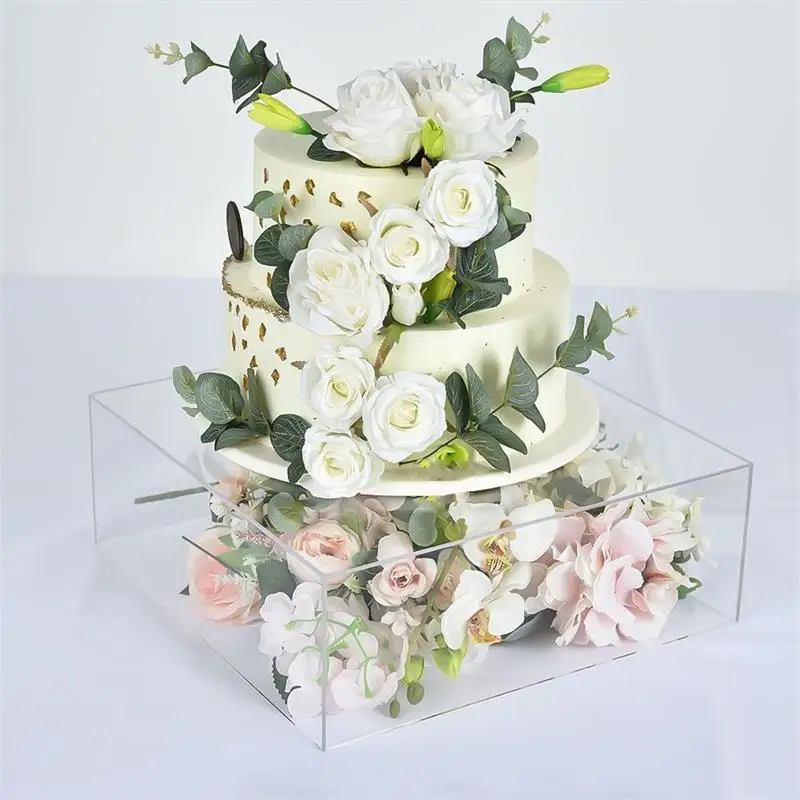 Tabellone per torta rotondo in acrilico trasparente bordo per torta raschietto più liscio vassoio per torta decorazione rotonda fai da te strumento per torta Base per torta