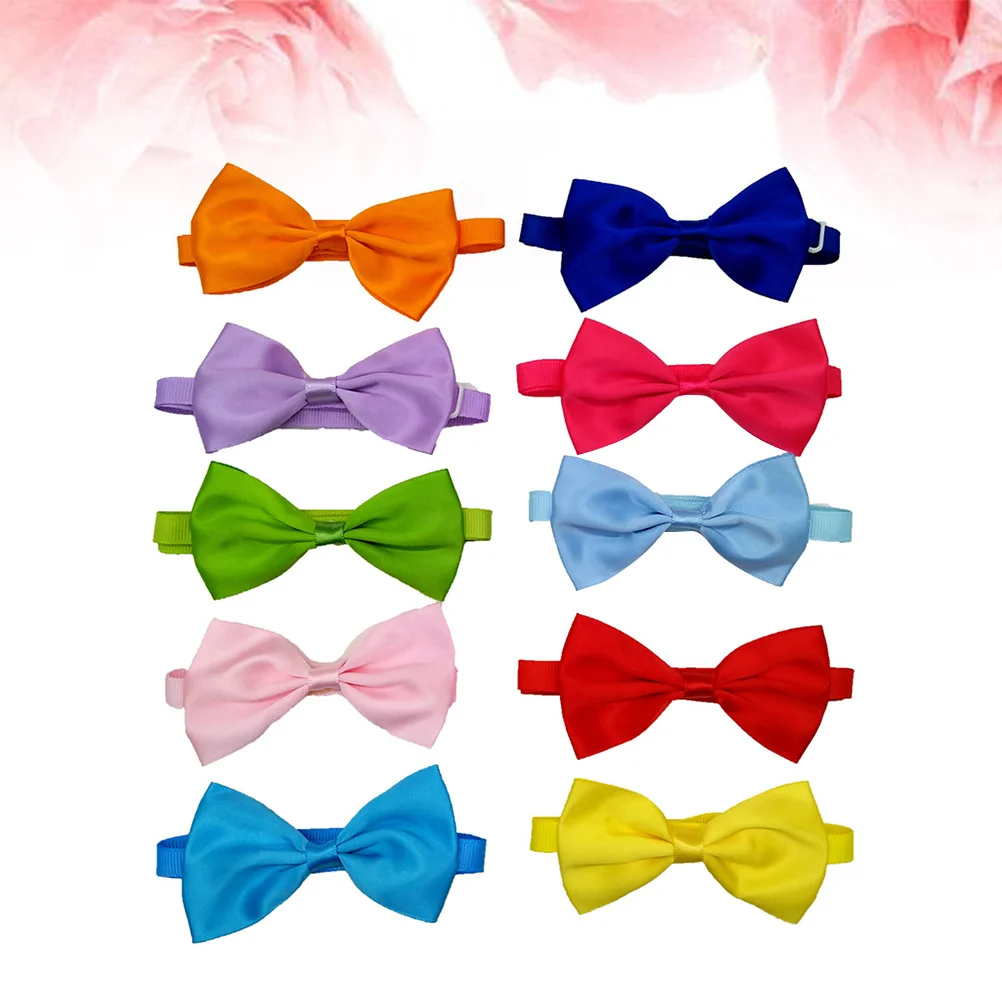 

10pcs Butterfly Knot Pet Collar For Cat Dog Adjustable Bowknot Necklace Durable Pet Supply Decorative Animal Accessories