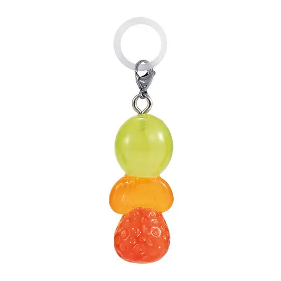 Bandai-Colgante de caramelo de fruta simulada, modelo de figuras de acción, colgante de paraguas Gashapon, accesorios para bolso, oficial genuino