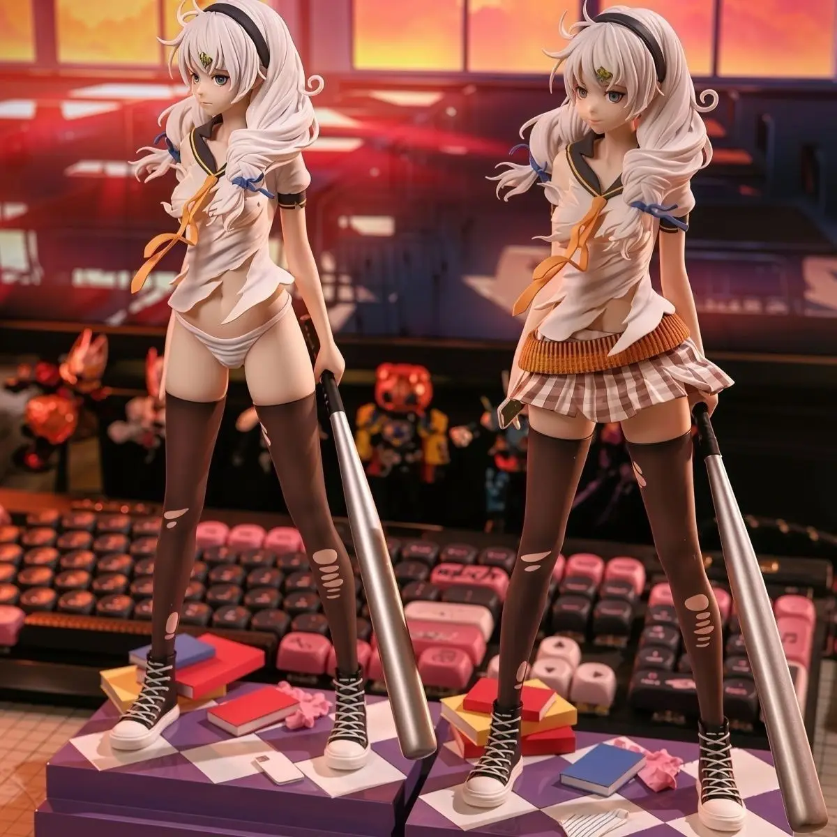 Kiana Kaslana Figur Honkai Impact 3-Figuren Kawaii Spiel Peripheriegeräte Statue Modell Sammlung Schreibtisch Dekorationen Spielzeug Geburtstagsgeschenk