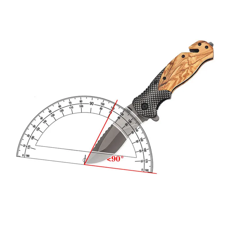 Folding knife high hardness multifunctional fruit knife outdoor portable camping tools folding knife self-defense pocket knife