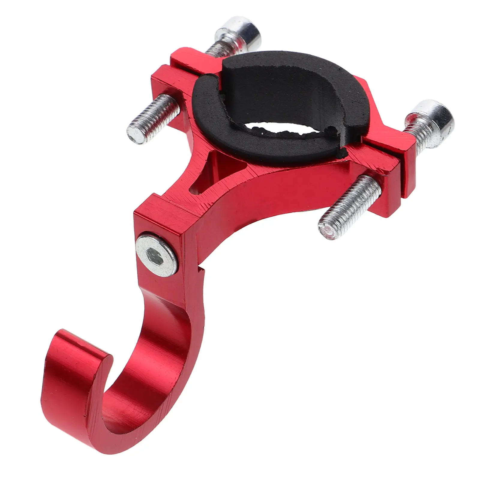 Universal Aluminum Alloy Electric Scooter Handlebar Hook Red No Drill Multifunction Bag Hanger for Bikes Motorcycles