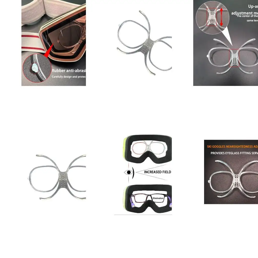 

652f регулируемые вставки оптические адаптеры мотоцикл Goggle внутренние адаптеры