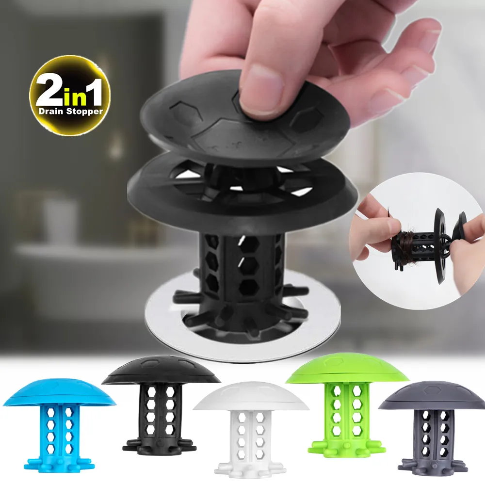 

Drain Hair Catcher Bathtub/Sink Drain Hair Catcher,2 in 1 Bathtub Drain Protector for Shower