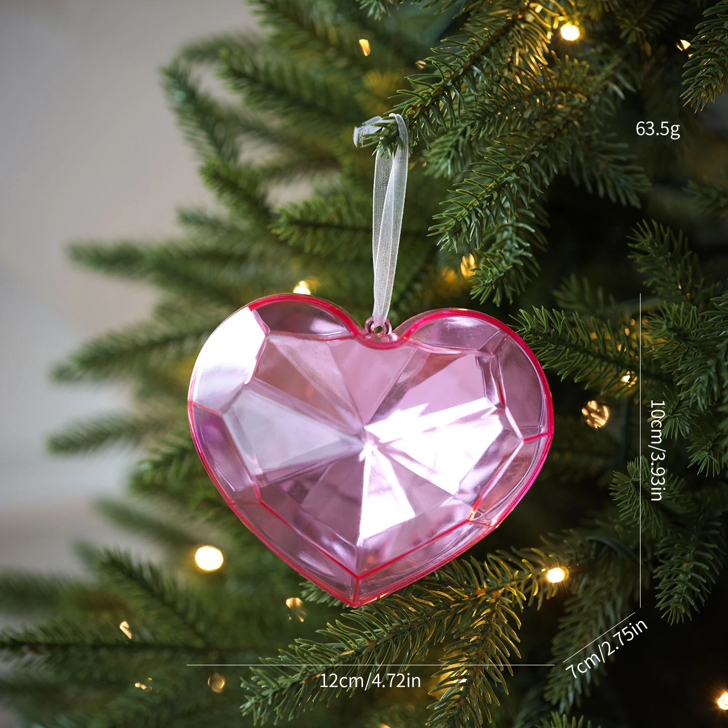 

Christmas Decoration Pendant Acrylic Love Rainbow Pendant Christmas Tree Decoration Valentine's Day Love Decoration Pendant