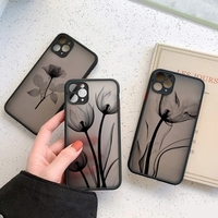 Fashion Matte Hard Back Phone Case For iPhone 16 15 14 13 12 11 Pro Max XS X 7 8 Plus SE 2022 Clear Shockproof Soft Bumper Cover