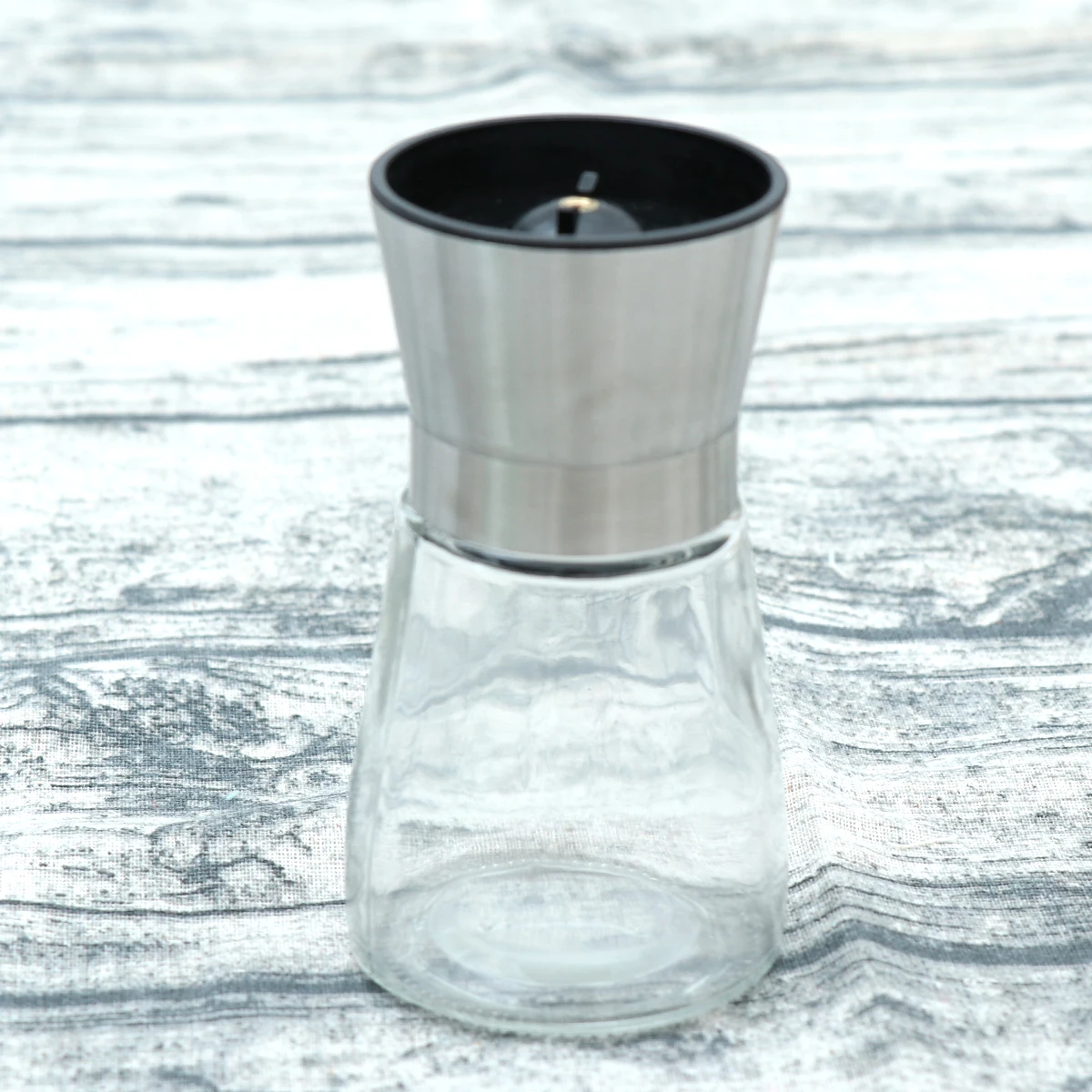 

Stainless Steel Pepper Mill Spice Grinder Handheld Salt Sichuan Ceramic Storage Thickened Body