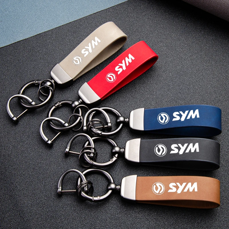 

Fantastic Skin feel leather metal keychain For SYM JOYMAX Z 125/250/300 MAXSYM Motorcycle accessories