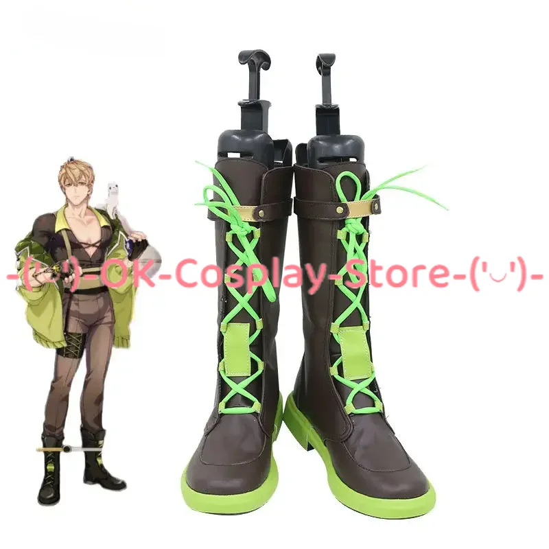 

Game Nu: Carnival Quincy Cosplay Shoes PU Leather Shoes Halloween Carnival Boots Cosplay Prop Custom Made