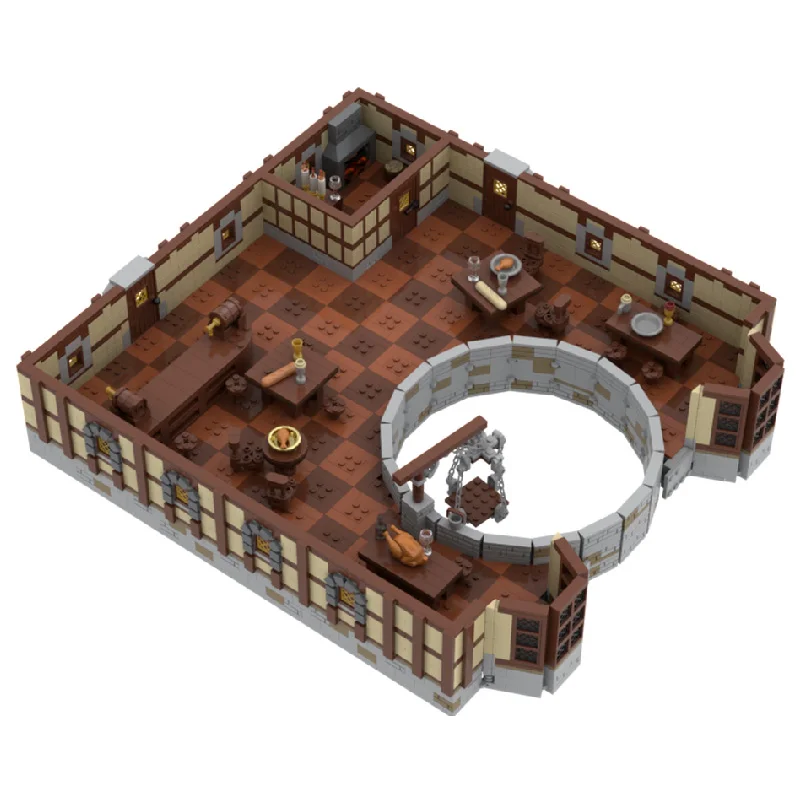 3033 pièces MOC créatif ville rue vue taverne souterraine modèle Architecture blocs de construction bricolage enfant assemblage briques jouets cadeaux