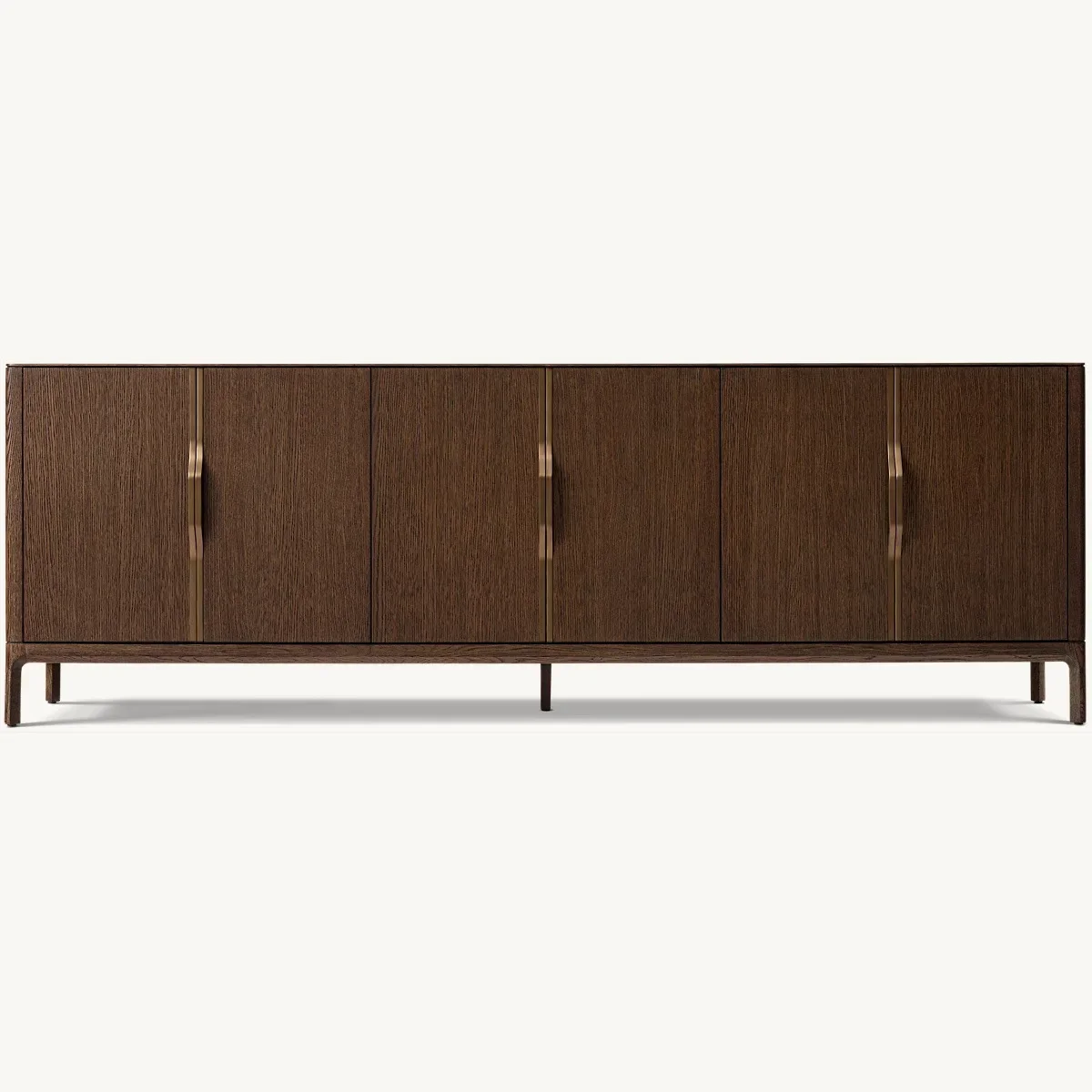 Solid wood double door entryway, living room, modern simple storage, storage audio-visual sideboard