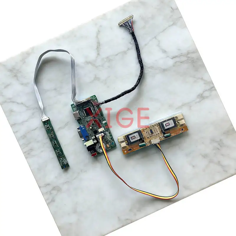 

Для QD19EL01 CLAA190EA03 PM190SX TM190SX Комплект платы контроллера привода дисплея DIY VGA + HDMI 1280*1024 30-контактный LVDS 4-CCFL 1280x1024