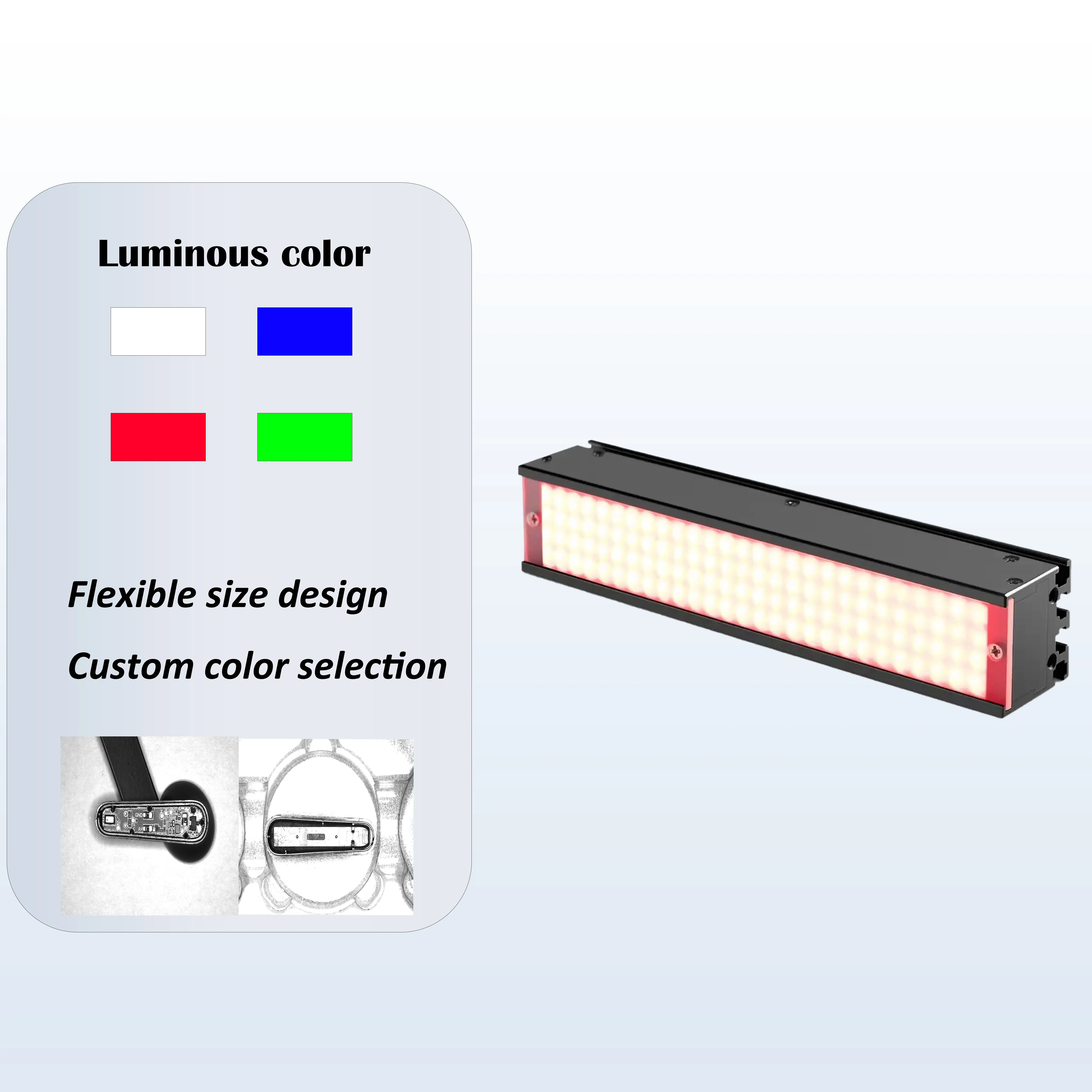 

RGBW 24V Machine Vision LED Lighting Industry Camera bar light Industrial Light Source