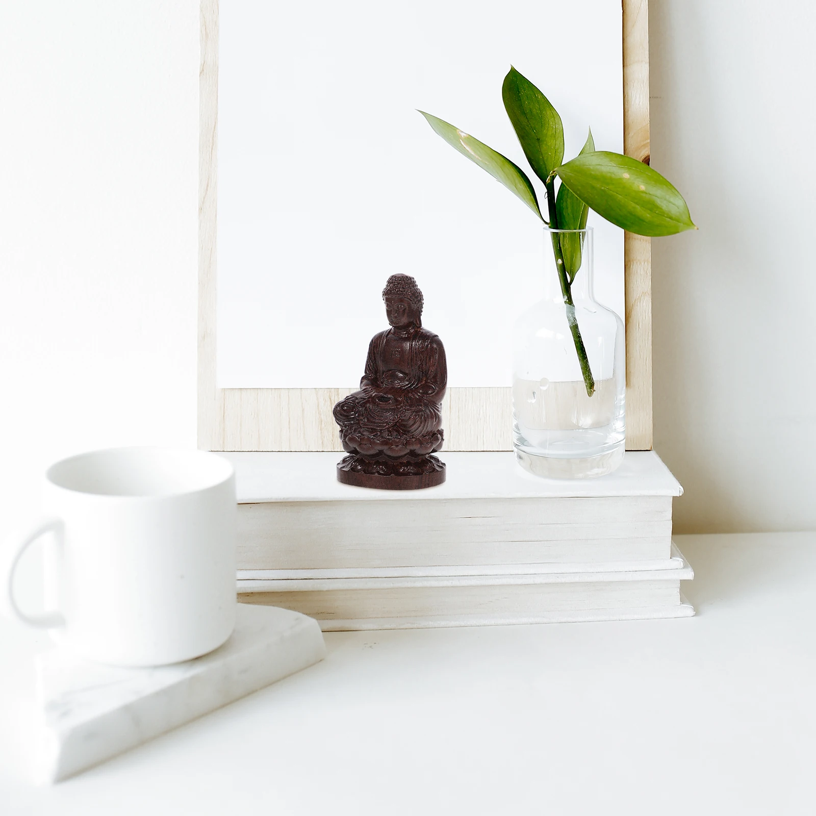

Buddha Ornaments Statues Large Decoration Chinesische Buddhismus Buddha-statue Figur Handgeschnitzter Holz