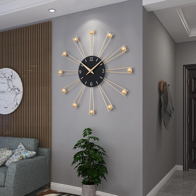 

Bedroom Wall Clocks Living Room Modern Design Wall Clocks Watch Luxury Big Size Clock Brief Elegant Interior House Home Decor