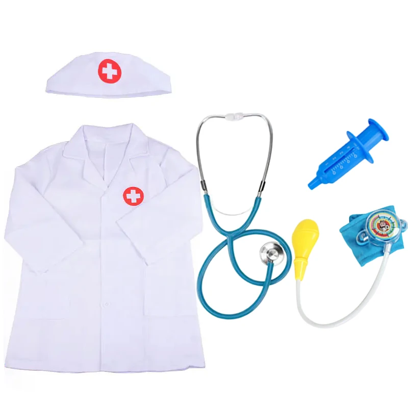 Crianças fingir médicos/enfermeiros brinquedos simulados adereços médicos cosplay roupas meninos meninas fingir jogar jogo doméstico tmz