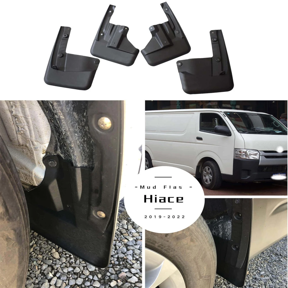 ハイエース Mud Flaps G​ranace Majesta Granvia Quantum  Mudguards Fender for Toyota Hiace hi ace solemio 2019 2020 2021 2022 YC101079