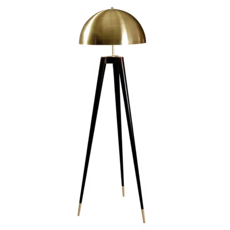 

Tripod Golden Floor Lamp Creative Office Light Emitting Diode Floor Lamp Fancy Floor Lamp