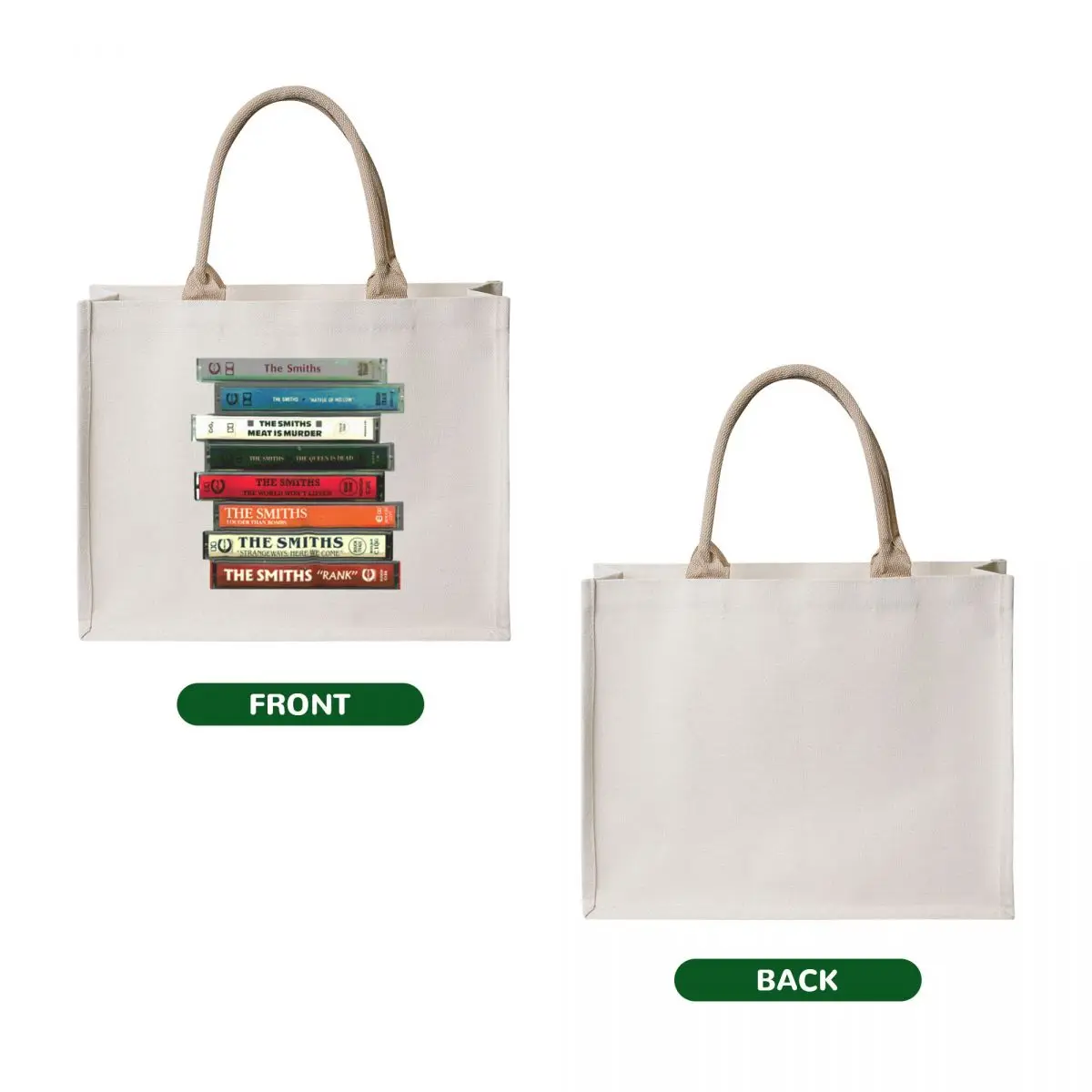 The Smiths Cassettes Tote Bag tote bags aesthetic Women's handbag Eco bag shopper bags for women
