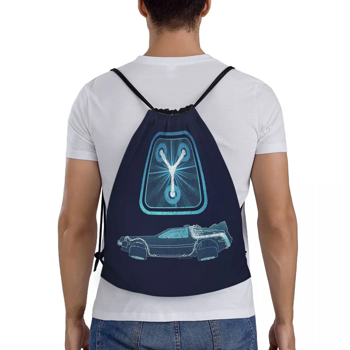 

Рюкзаки Back To The Future Flux Capacitor, модные сумки на шнурке, сумки для обуви, сумки для книг, сумки для путешествий и студентов