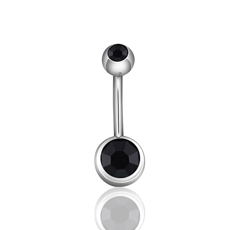 Titanium Belly Button Rings For Women Sexy Body Piercing Jewelry CZ Opal Navel Piercing Ring image 5