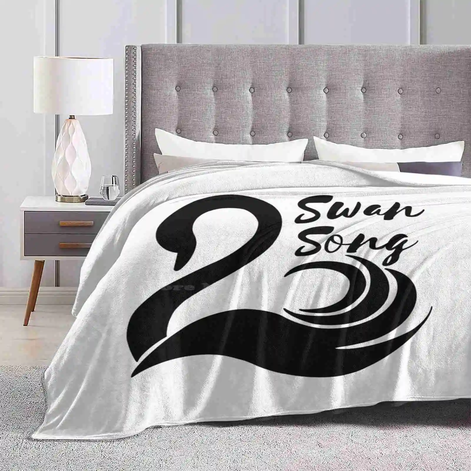 Black Swan , Swan Song New Arrival Fashion Leisure Warm Flannel Blanket Kotlc Keeper Of The Lost Cities Black Swan Swan Song