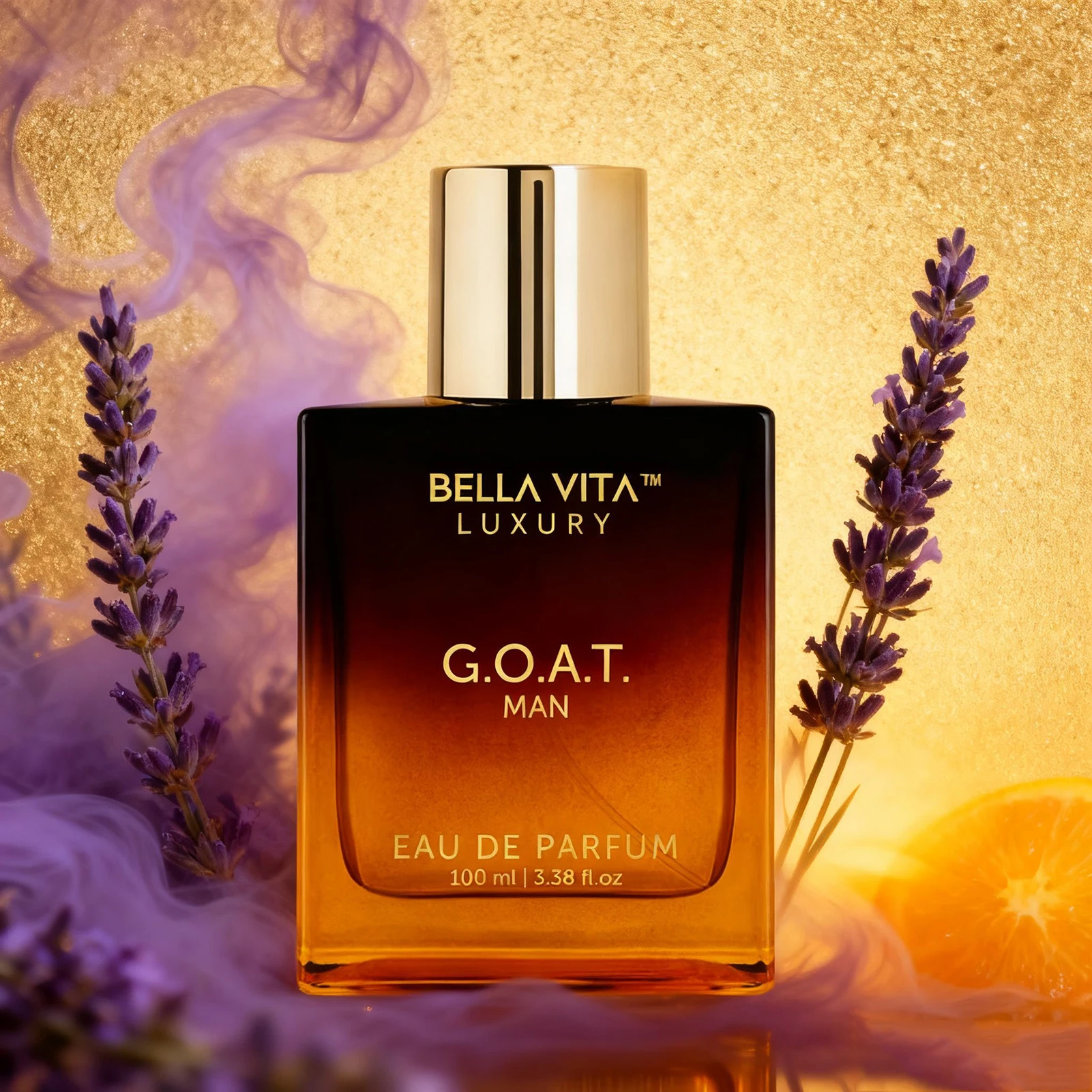 BellaVita Luxury GOAT Man Eau de Parfum 3.4 Fl Oz - كولونيا شرقية وودي جريئة للرجال ملاحظات البرغموت لافندر باتشولي لون #2