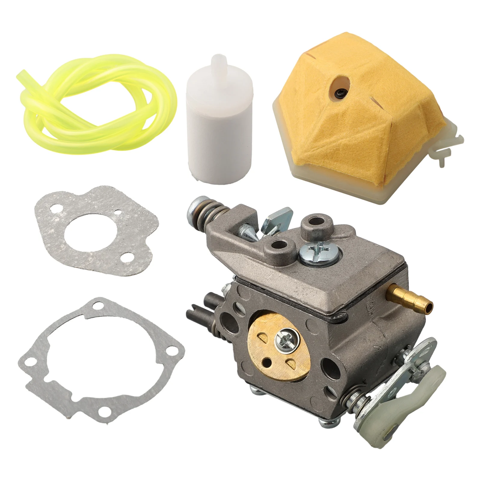 Carburetor Kit For Husqvarna 50 51 55 61 254 257 261 262 Chainsaw WT-170 Air Filter Feet Fuel Line Spark Plug Gaskets Set