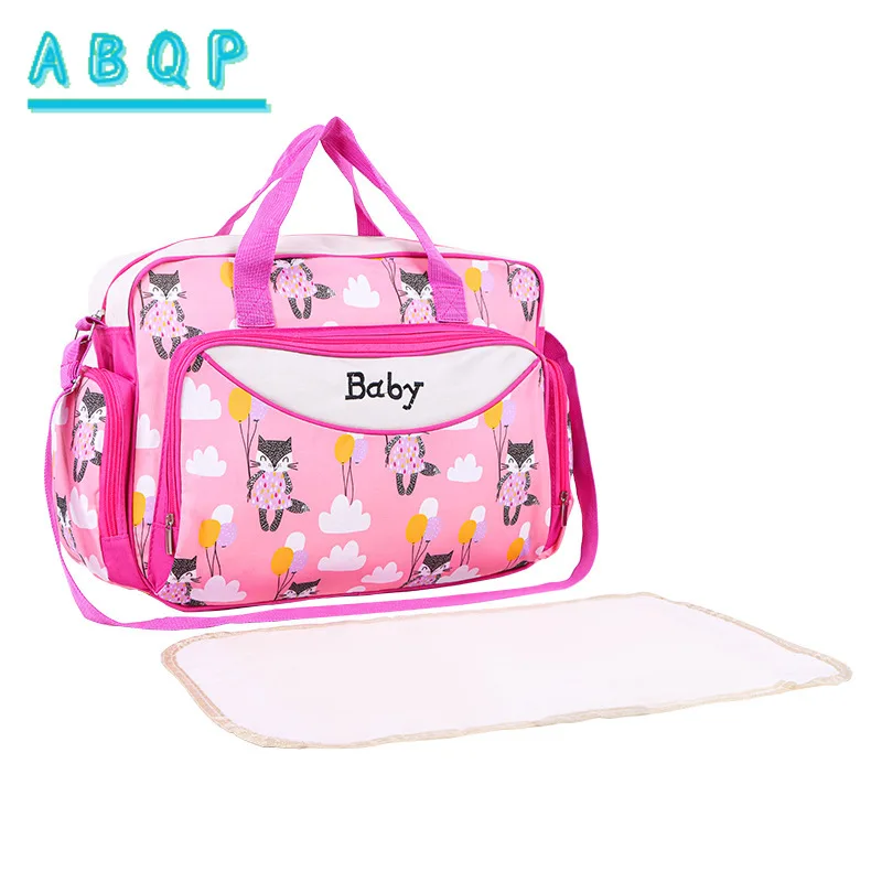 new-diaper-bag-handbag-large-capacity-cartoon-2-piece-baby-bag-multifunctional-portable-baby-crossbody-supplies-storage-bag