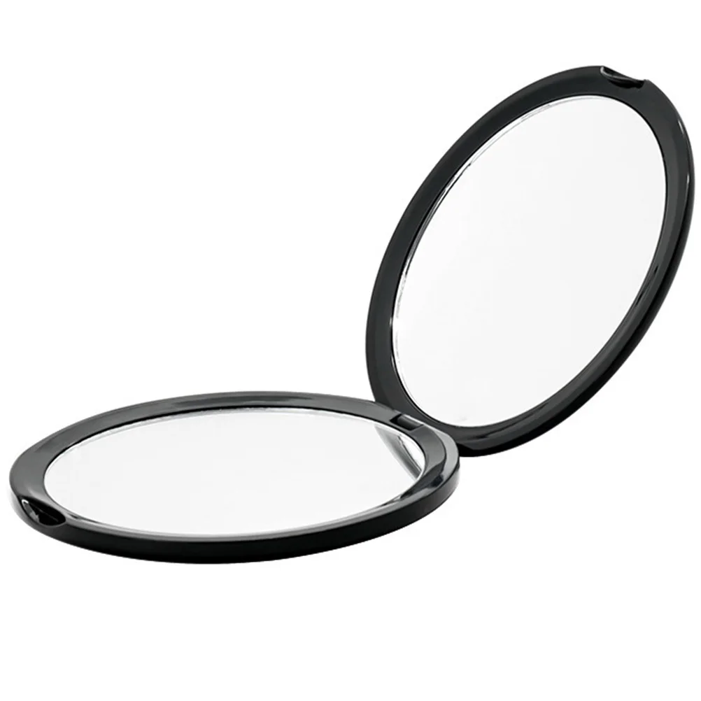 مرآة مكياج محمولة تكبير 10 مرات، تصميم قابل للطي، قبضة ناعمة متينة لتشكيل الحواجب