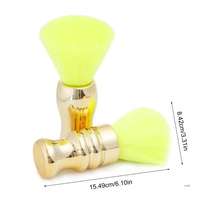 Fluorescent Green Portable Beard Brush Gentle on Skin Replaceable Head for Men's Grooming Styling Accessory