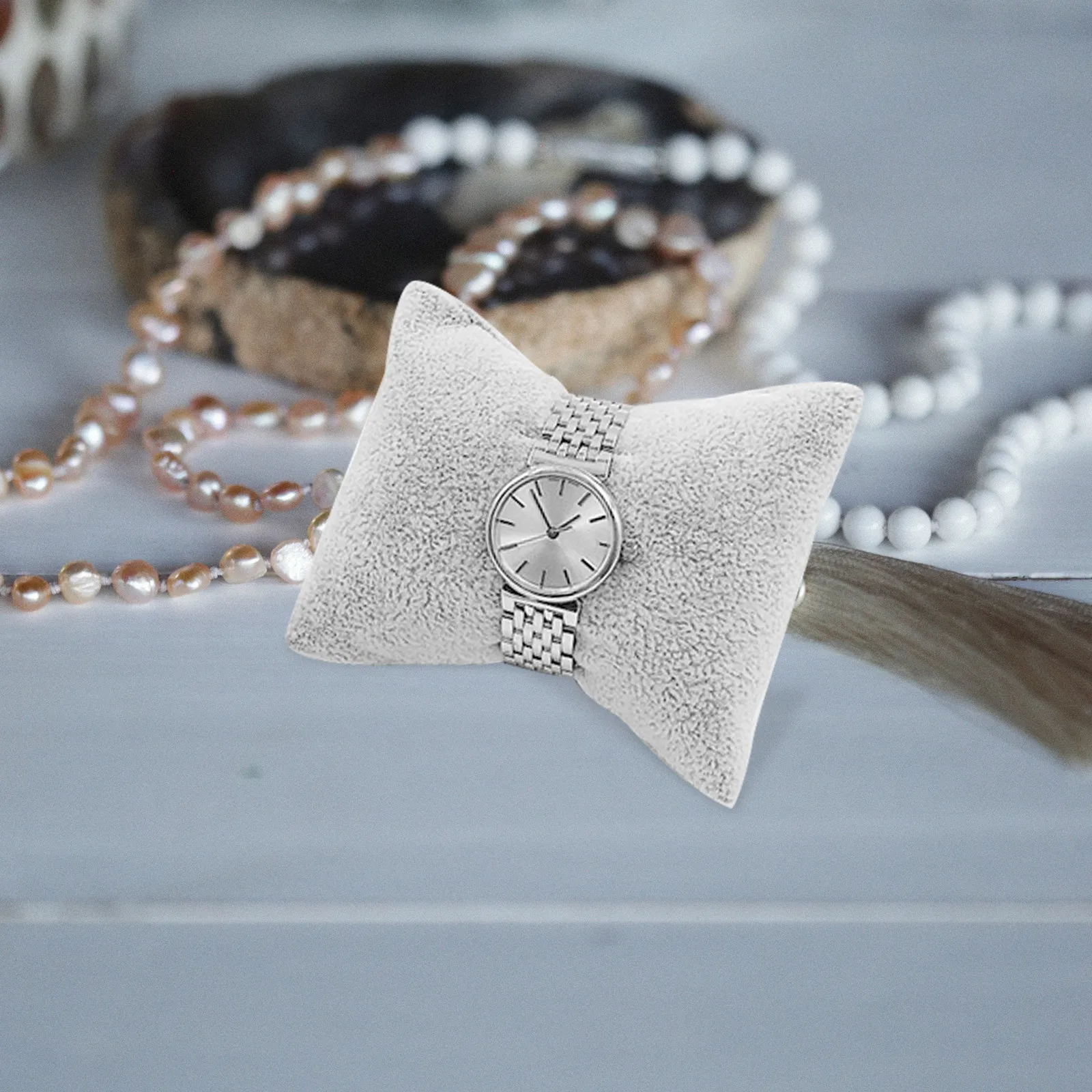 

4 шт., подушки для дисплея часов, мягкие квадратные подушки, органайзер для ювелирных изделий, браслет, держатель для дисплея, подушка для часов, подушки для браслета