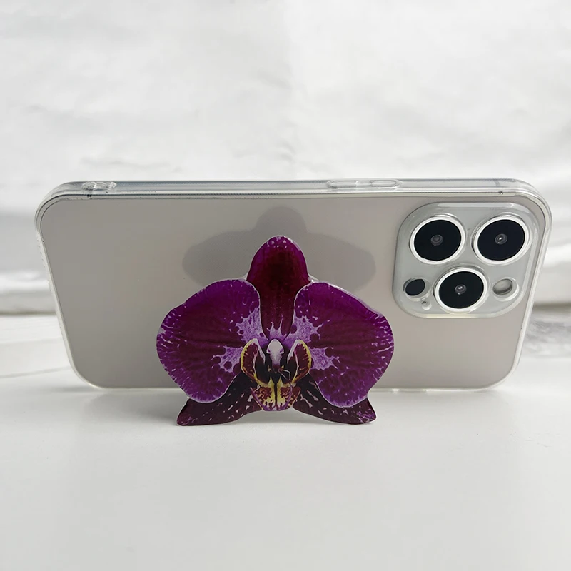 New Orchid Phone Stand Phalaenopsis Socket Grip Network Hot Talent Recommendation Foldable Cymbidium Phone Bracket For IPhone 16