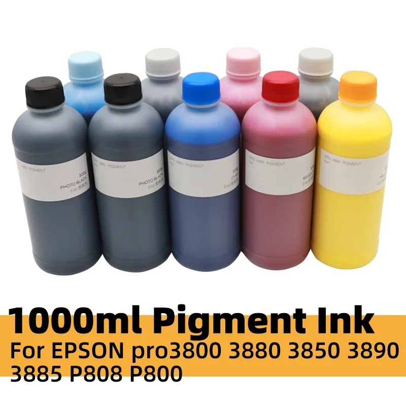 

Compatible for Epson P808 P800 ink EPSON pro3800 3880 3850 3890 3885 pigment ink T5820 P6080 large format printer plotter ink