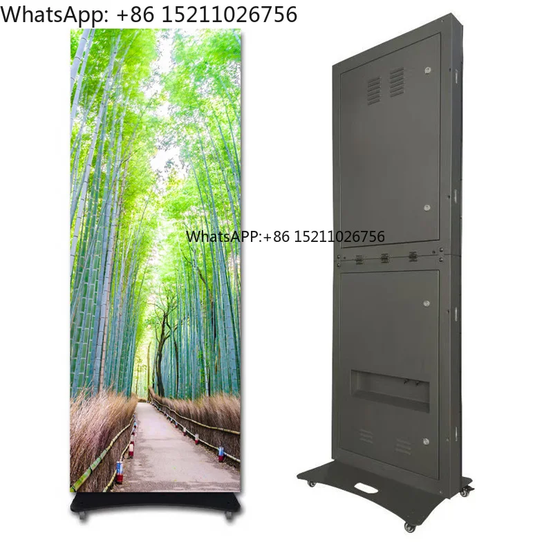 WIFI Control Church Floor Stand Foldable Led Poster Screen S640 P2.5