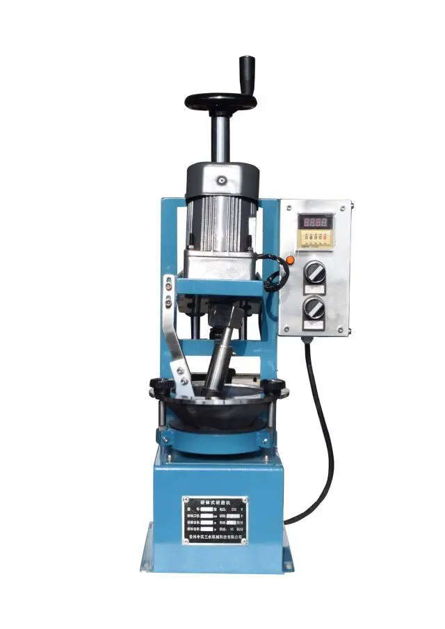 5インチ瑪瑙乳鉢と乳棒付きの実験室用自動瑪瑙乳鉢粉砕機