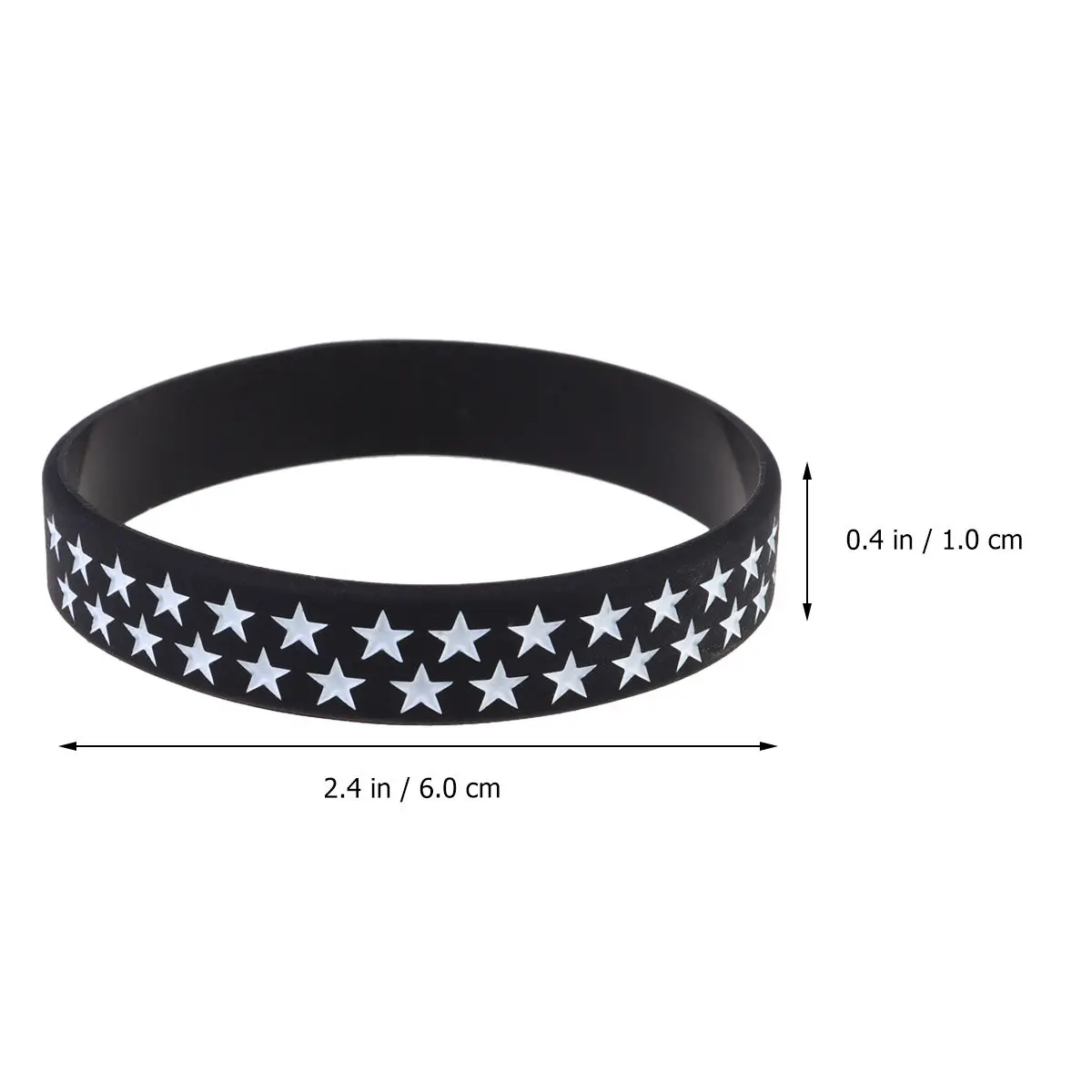 2Pcs American Independence Day Memorial Wristband Flag Wristband Red Unique -Catching Charm Bracelet for Party