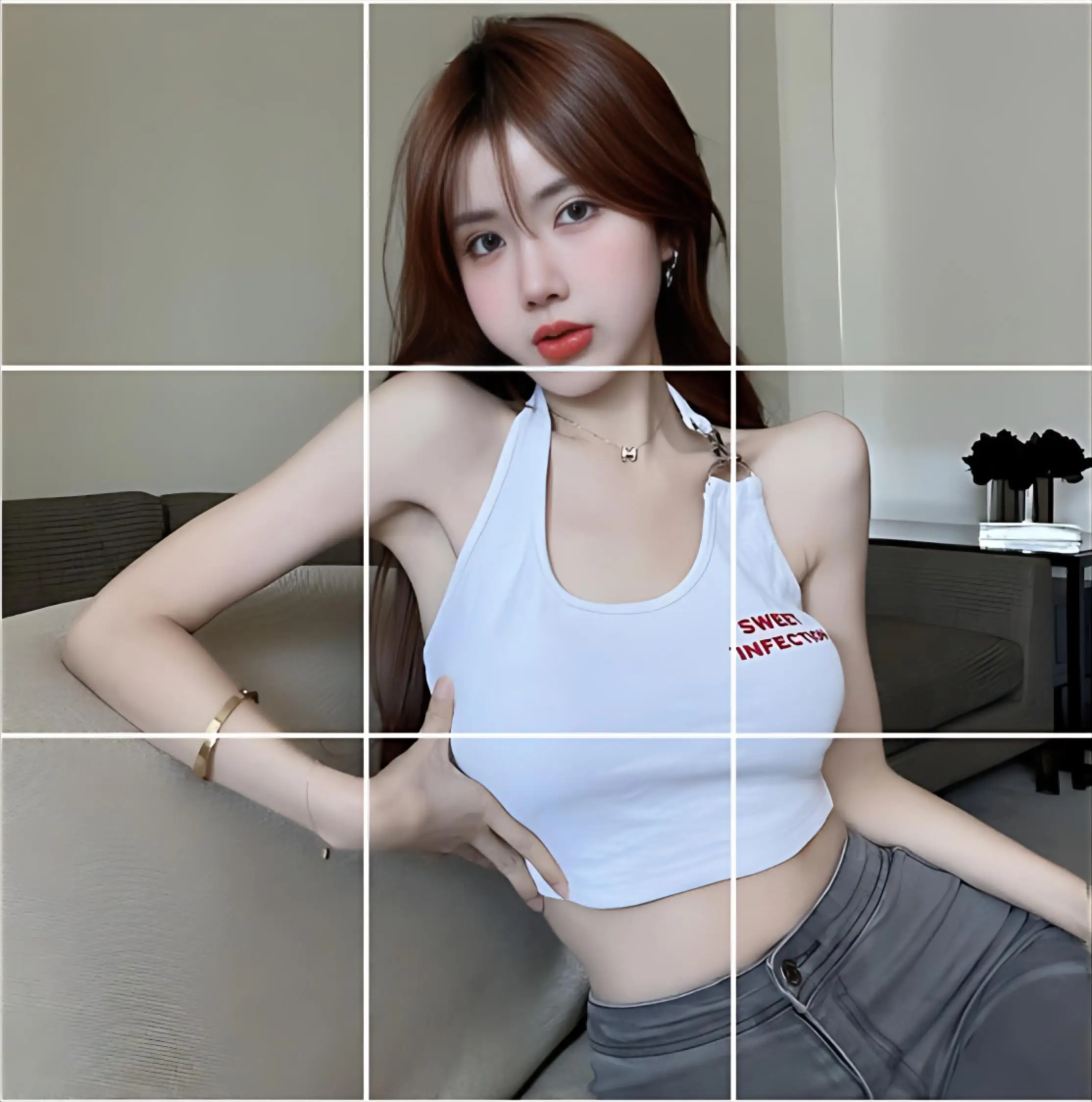 Detachable Sleeve T-Shirt Women T Shirts Blank Autumn-Winter Anti-Wrinkle Loose Structure Ins Style Holiday Gathering Plus Size