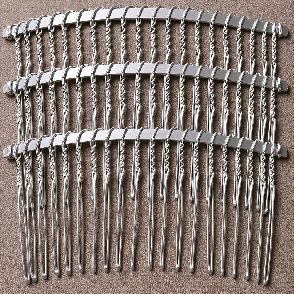 

3pcs 7.8Cm 20 Teeth Iron Hair Comb Fancy Metal Wire Diy Bridal Wedding Veil Headpiece Craft Accessory For Women