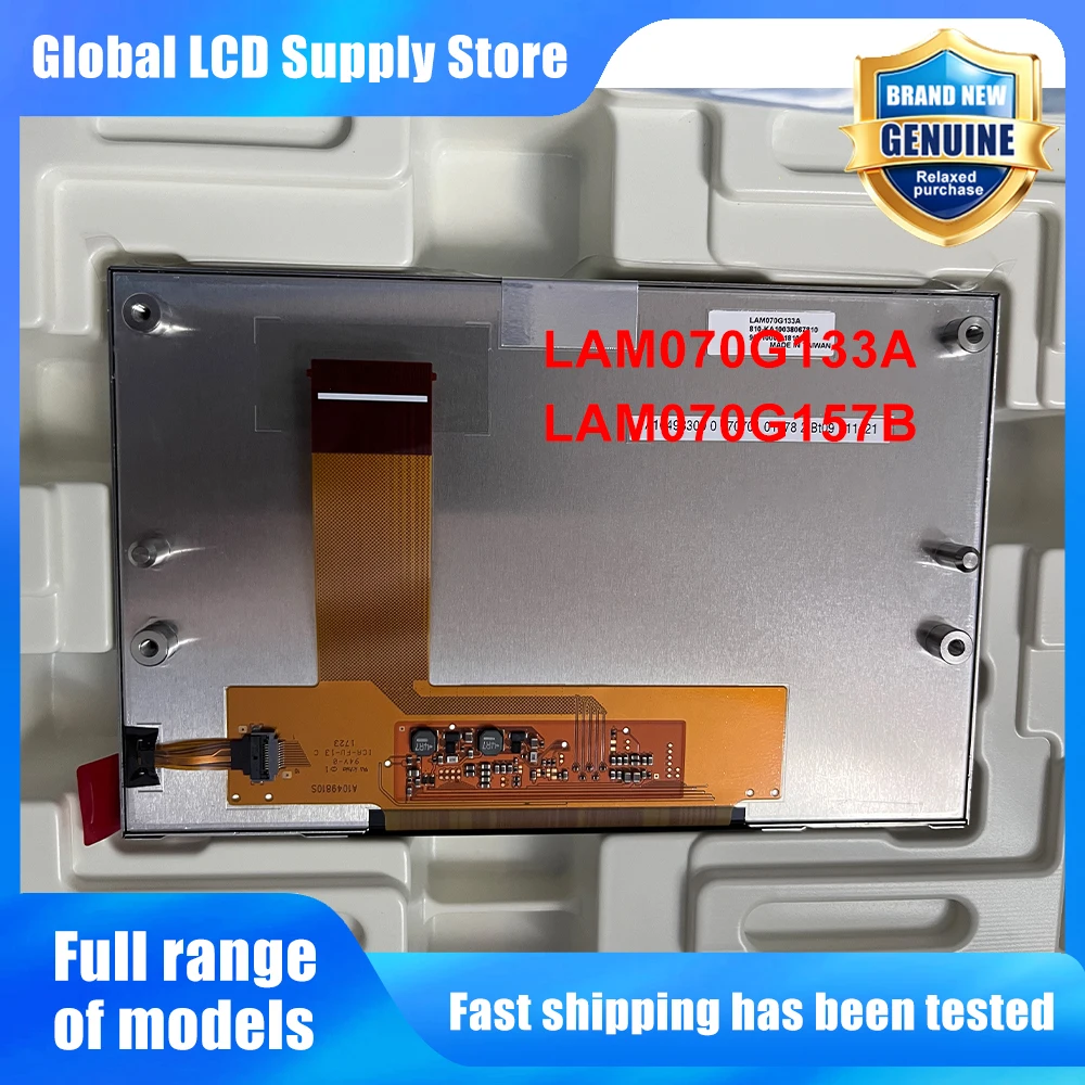 LCD Screen With Touchpad LAM070G133A LAM070G157B For Jeep Wrangler JL 2018‑2022 Car Instrument Cluster Display Replacement Part