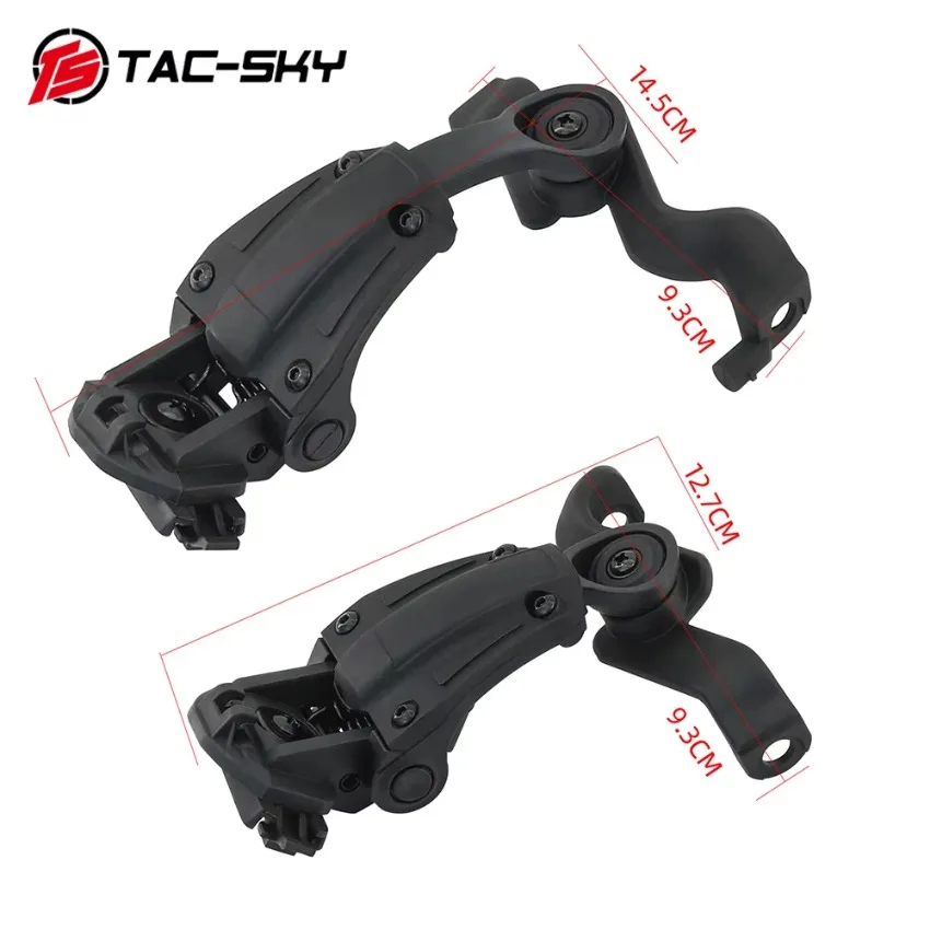 TS TAC-SKY ARC Helmet Rail Adapter Mount Bracket Compatible with EARMOR M32/M32H Tactical Civilian Version Headset