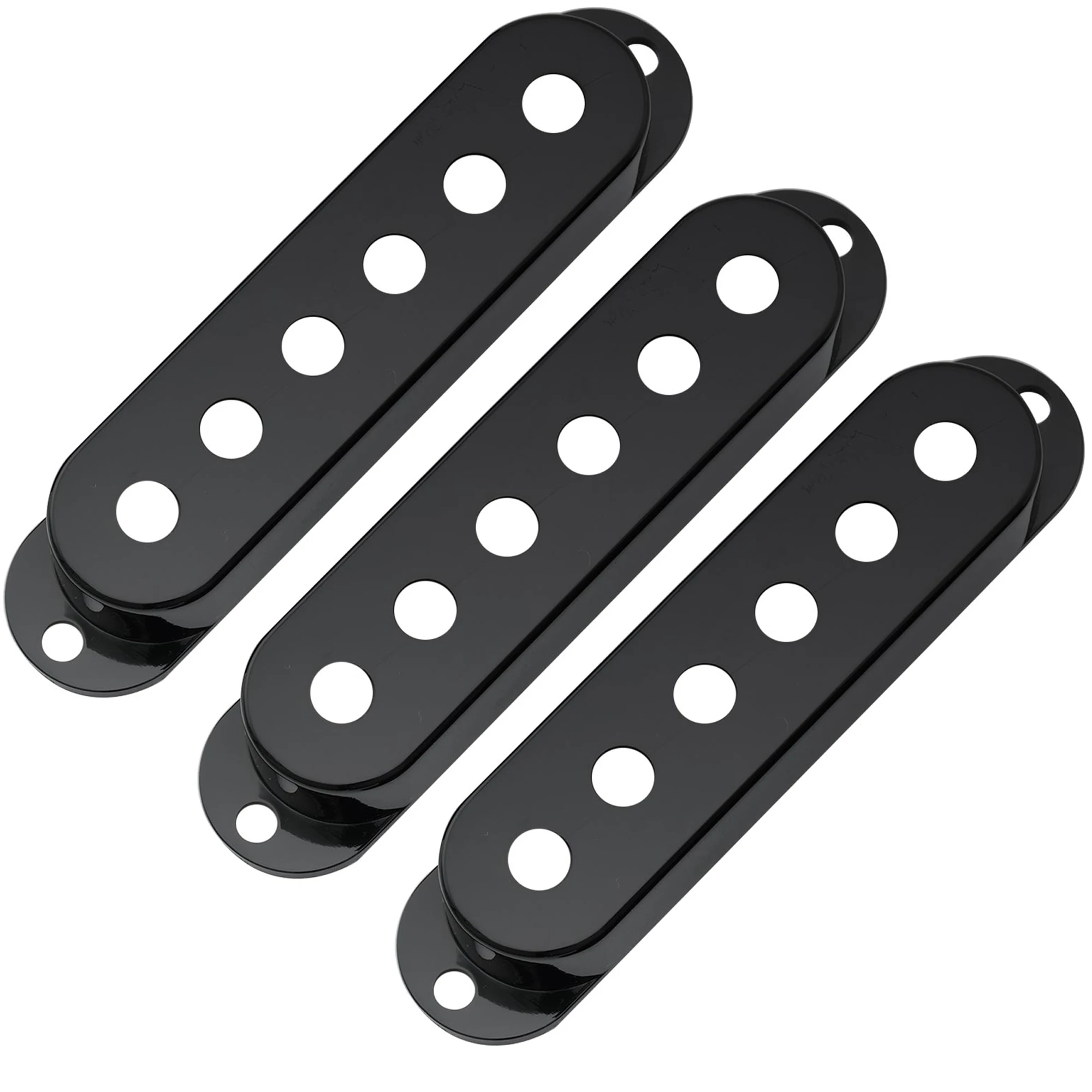 Musiclily Pro Plastic Guitar Single Coil Pickup Covers for USA/Mexico ST (Set of 3)