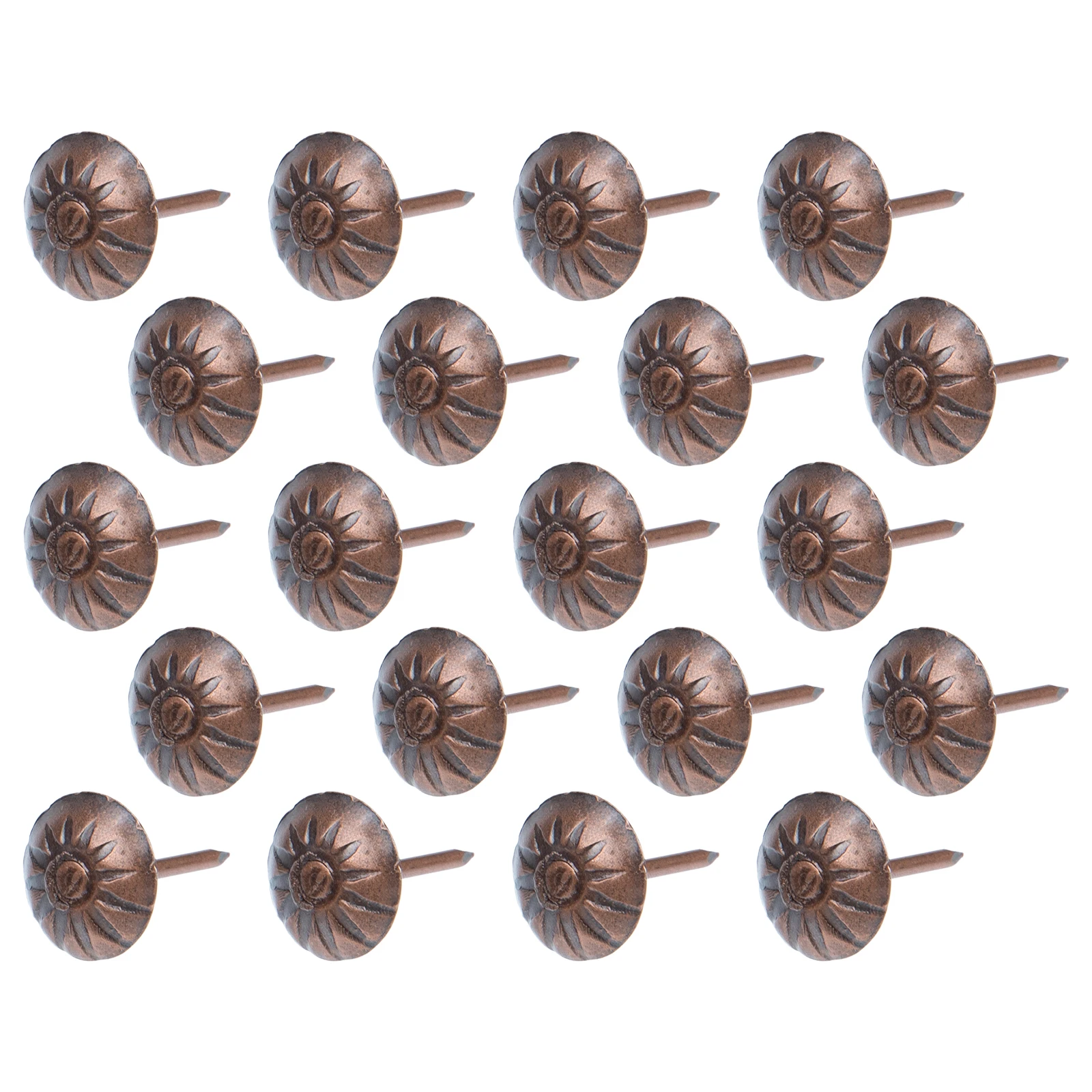 

500pcs Iron Upholstery Tacks Retro Decorative Push Pins Furniture Sofa Diy Craft Vintage Thumb Tacks Brads Furniture Accessory