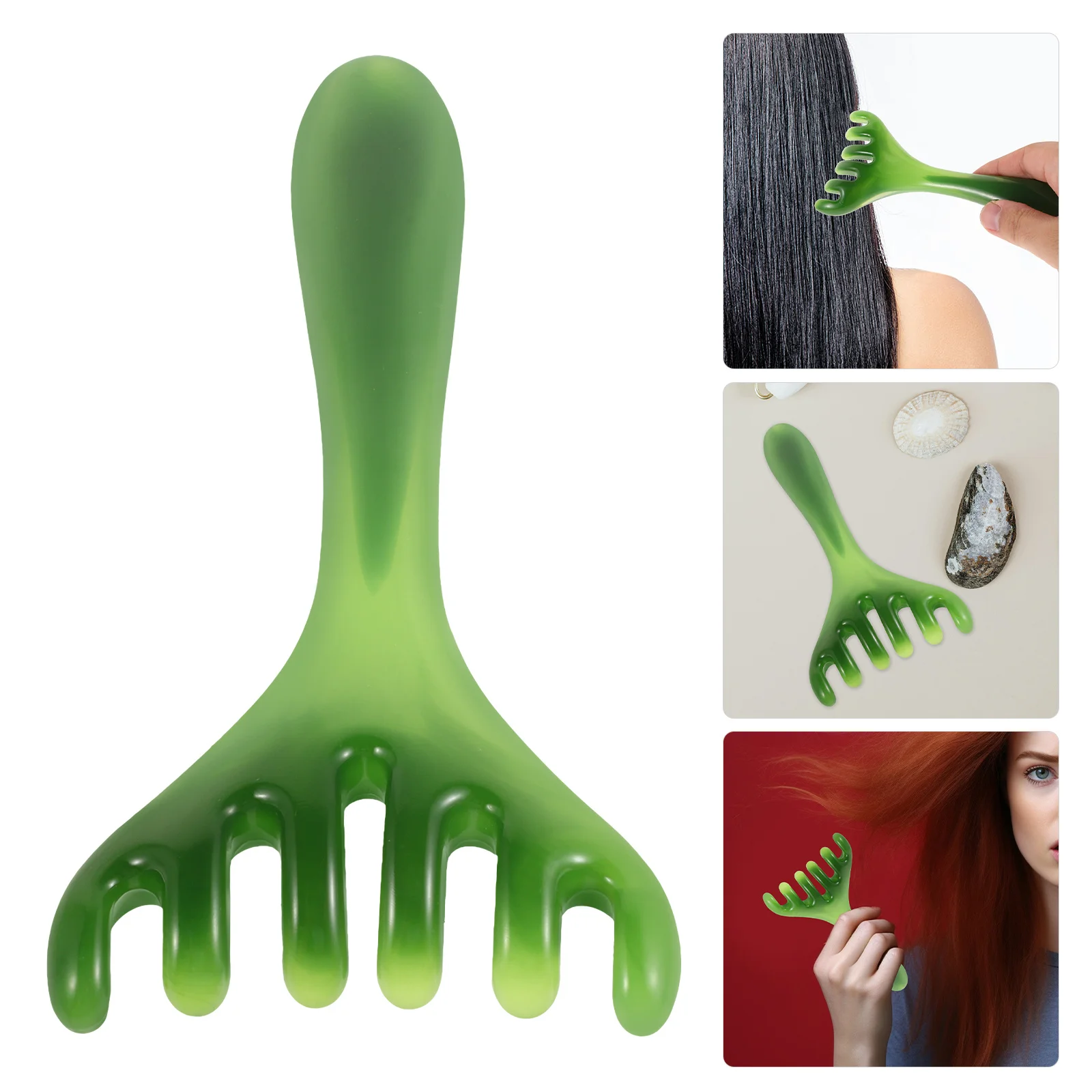 

Scalp Massage Comb Resin Head Massager for Men Wide Tooth Detoxing Brush for Daily Hair Care and Spa Tools Wide Tooth Comb Men