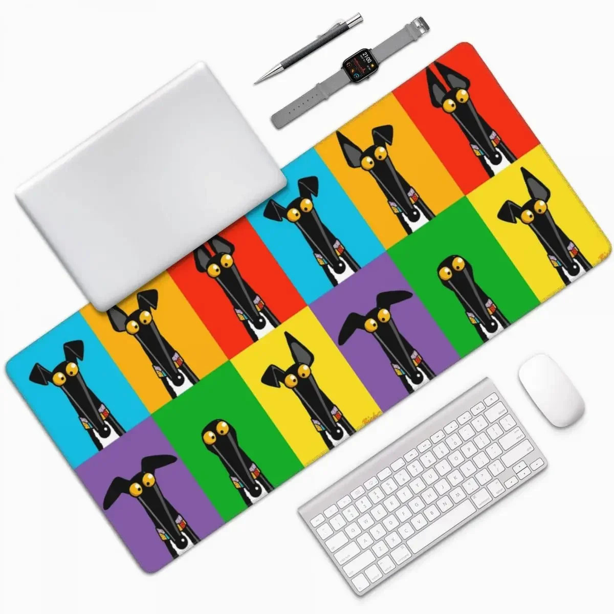 

Greyhound Semaph Large Mouse Pad Computer Keyboard Mouse Mat Gamer PC Laptop Desk Mat Office Accessories Table Mats