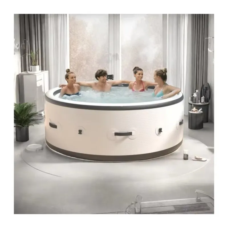 

STLF Ice Bath Tub Inflatable Portable Bathtub for Adult Lazy Spa Hot Tub Inflatable Air Bathtub for Apartment