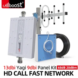 Callboost amplifier network GSM 2G 3G 4G repeater 900 1800 2100 2600 mobile phone enhancer antenna kit LTE 800 700 repeater 1700