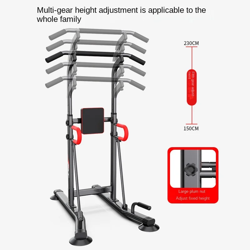 Barra paralela individual de acero con entrenador de tríceps para Fitness en casa, barra de dominadas independiente para ejercicio de brazos y tríceps, nuevo